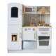 Luxury Wooden Play Kitchen with Refrigerator for Kids | Montessori Kitchen Set