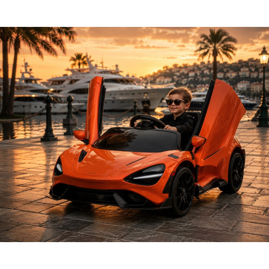 Official Licensed McLaren 765LT 12V Kids Ride-On Car with Remote Control