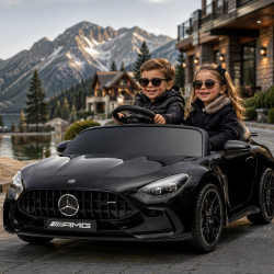 Official Licensed Mercedes-Benz GT63 AMG 12V 2-Seater Kids Ride-On Car with Remote Control