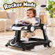 Multifunctional Baby Walker with Parent Push Handle