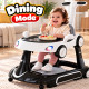 Multifunctional Baby Walker with Parent Push Handle