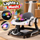 Multifunctional Baby Walker with Parent Push Handle