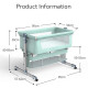 Adjustable Next-to-Me Baby Bassinet | Bedside Co-Sleeper with Wheels