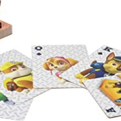 Paw Patrol Jumbo Playing Cards with Chase Figure | Kids Card Game in Tin Box South Africa