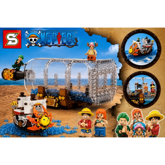 Pirate Treasure Ship Building Block Set – 612 Pieces