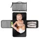 Portable Baby Diaper Changing Pad | Foldable Travel Changing Mat with Storage Pockets