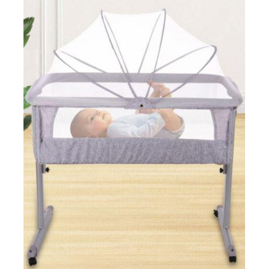 Adjustable Next-to-Me Baby Bassinet | Bedside Co-Sleeper with Wheels