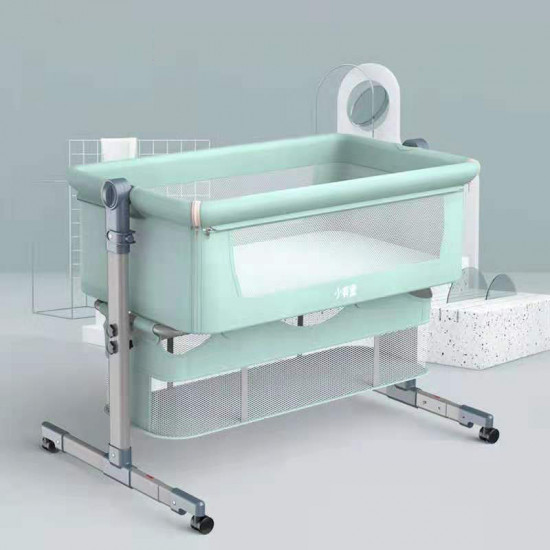 Adjustable Next-to-Me Baby Bassinet | Bedside Co-Sleeper with Wheels