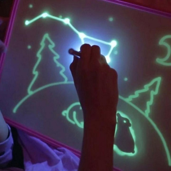 Draw With Light Magic Drawing Tablet | Glow in the Dark Educational Drawing Board