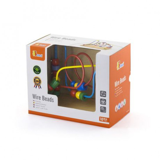 Viga Wooden Wire Bead Maze | Montessori Fine Motor Skills Toy