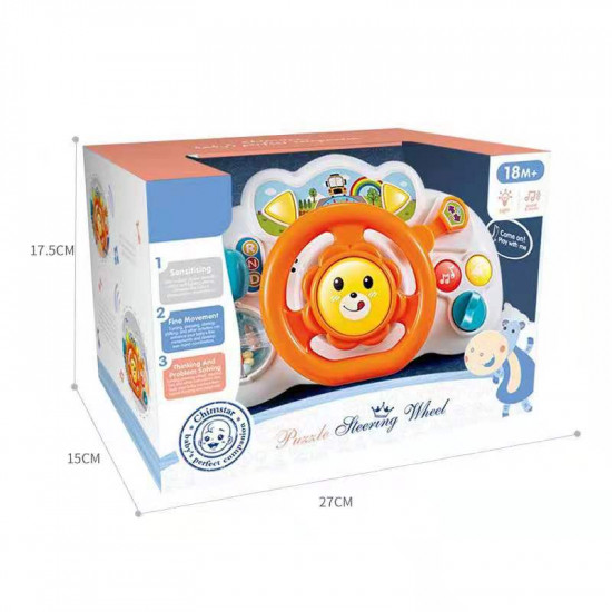 Interactive Baby Steering Wheel Toy with Lights & Sounds