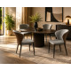 Roma Luxury Fabric Dining Chair with Steel Legs | Modern Dining Chair South Africa