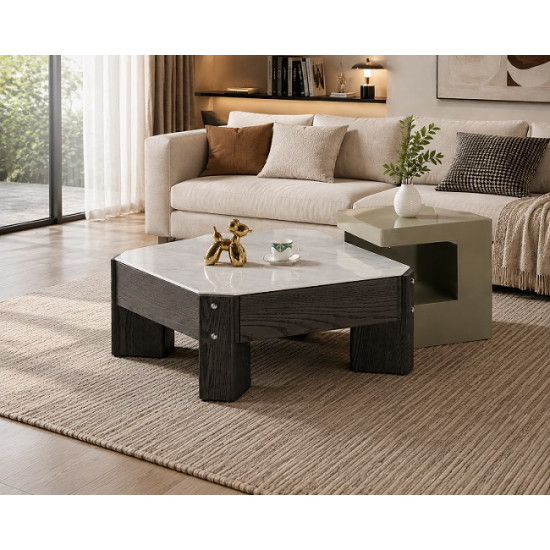Salerno E-Marble Coffee Table Set | Modern Luxury Coffee & Side Table Set | South Africa