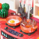 95cm Kids Spraying Kitchen Play Set | Interactive Pretend Play Kitchen with Water Spray & Accessories | South Africa