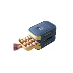 Stackable Egg Storage Box | Refrigerator Egg Organizer Drawer | Kitchen Egg Container