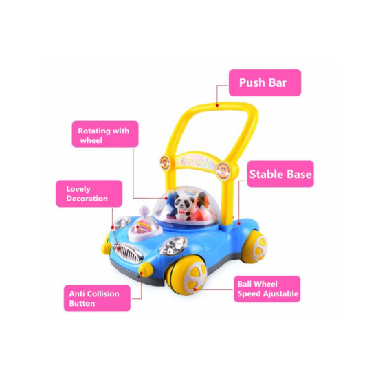 Toddler Walker with Music and Lights | Baby Push Walker Learning Toy South Africa