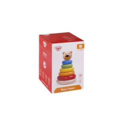 Tooky Toy Wooden Bear Shape Stacking Tower | Educational Stacking Toy South Africa