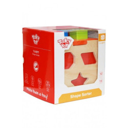 Tooky Toy Wooden Shape Sorter | Educational Wooden Shape Sorting Toy South Africa