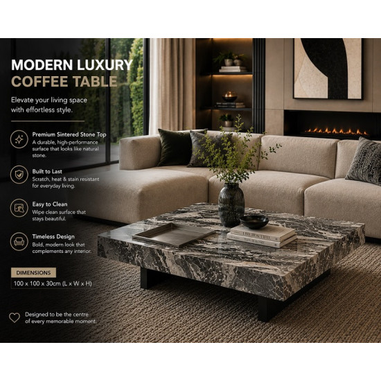 Toscana Luxury Coffee Table | Premium Stone-Look Coffee Table South Africa