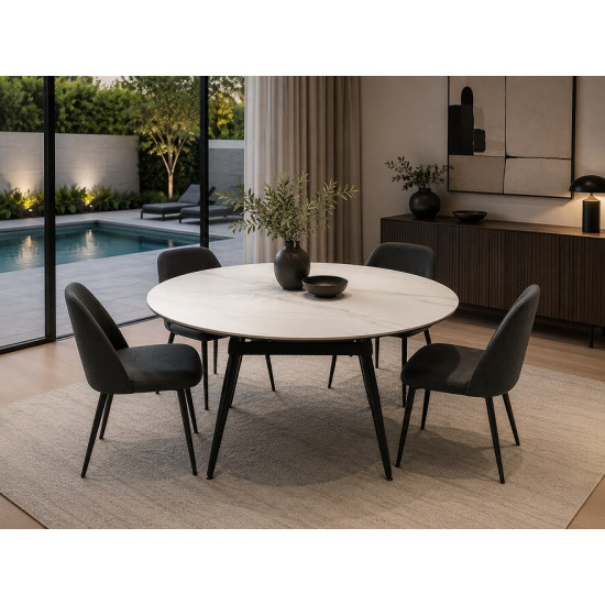 Trento Extendable Round Dining Table