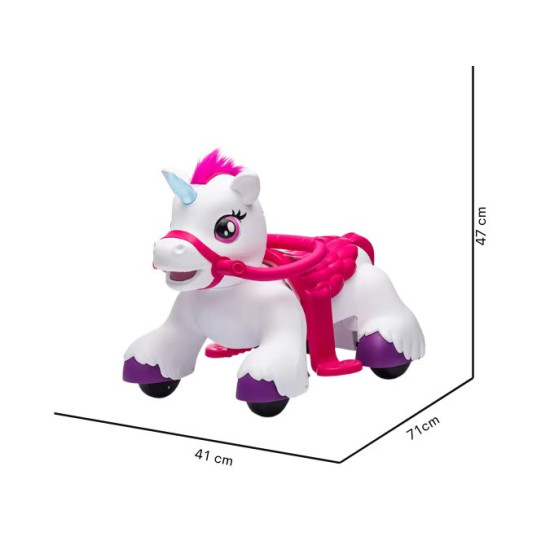 6V Kids Unicorn Electric Ride-On Car with Music