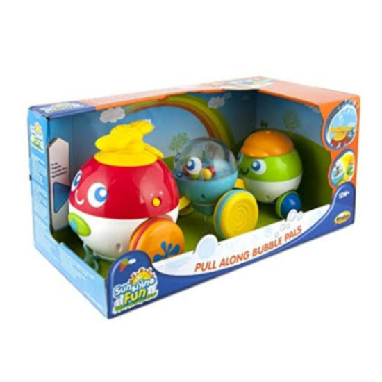 Winfun Bubble Pals Pull Along Toy | Learning Walking Toy for Toddlers