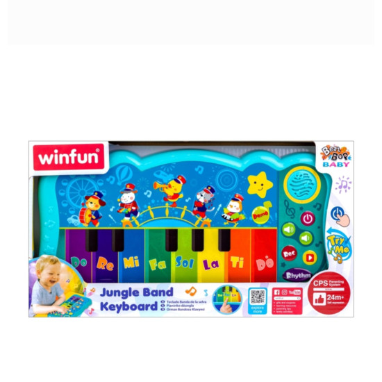 Winfun Musical Keyboard Toy | Jungle Band Learning Piano for Kids