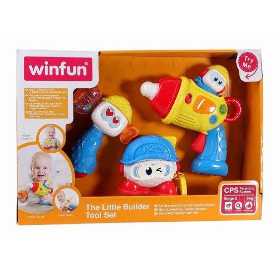 Winfun Little Builder Musical Tool Set | Educational Pretend Play Toy
