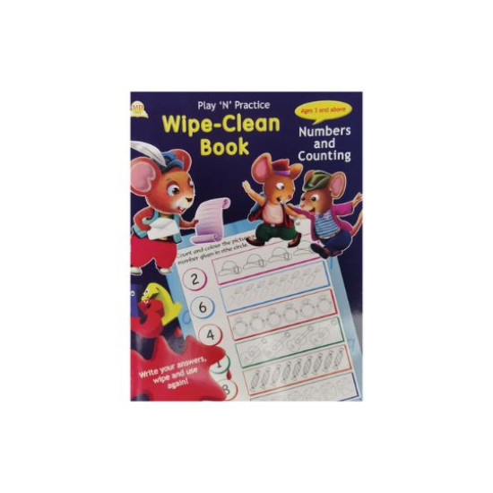 Reusable Wipe Clean Numbers & Counting Workbook | Learn to Count for Preschool Children