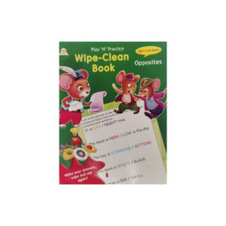 Reusable Wipe Clean Opposites Workbook | Preschool Learning Book
