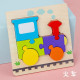 Wooden Transport Puzzle for Kids | Montessori Vehicle Peg Puzzle
