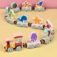 Wooden Animal Train Toy for Kids