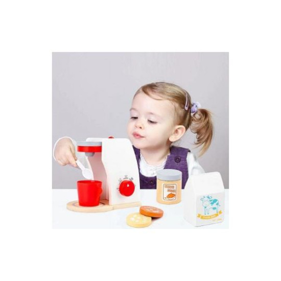 Wooden Coffee Machine Toy Set for Kids | Pretend Play Kitchen Toy