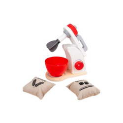 Wooden Kitchen Blender Mixer Toy for Kids | Montessori Baking Play Set